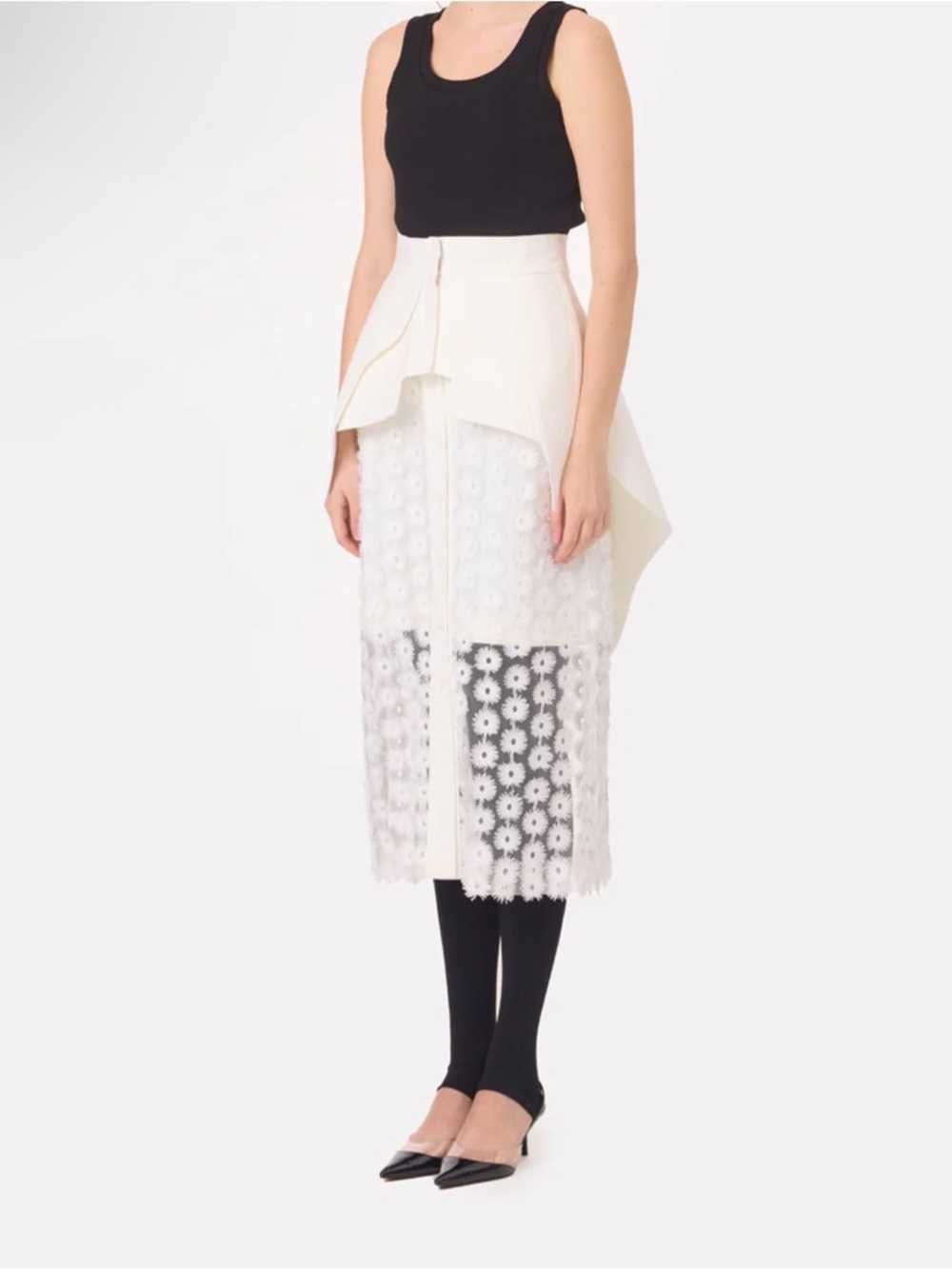 Sculpted Peplum Belt - Off-White - Picture 3 of 4